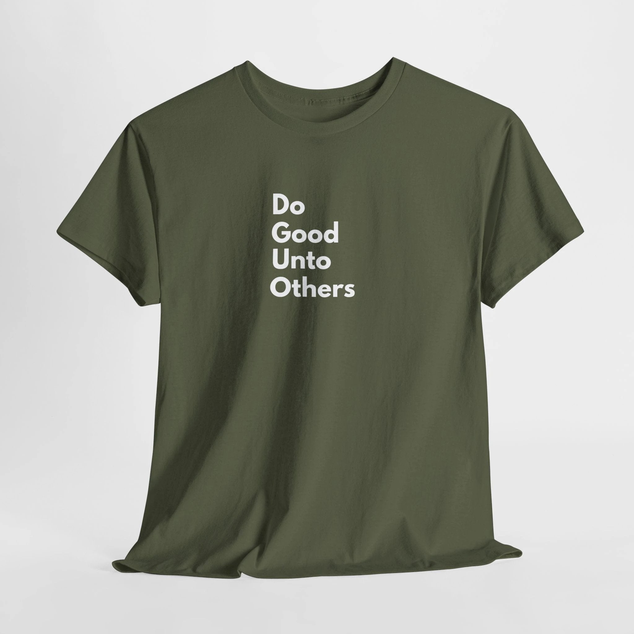 Do Good Unto Others (Golden rule) T-Shirt, Inspirational biblical Quote Tee, Minimalist Typography