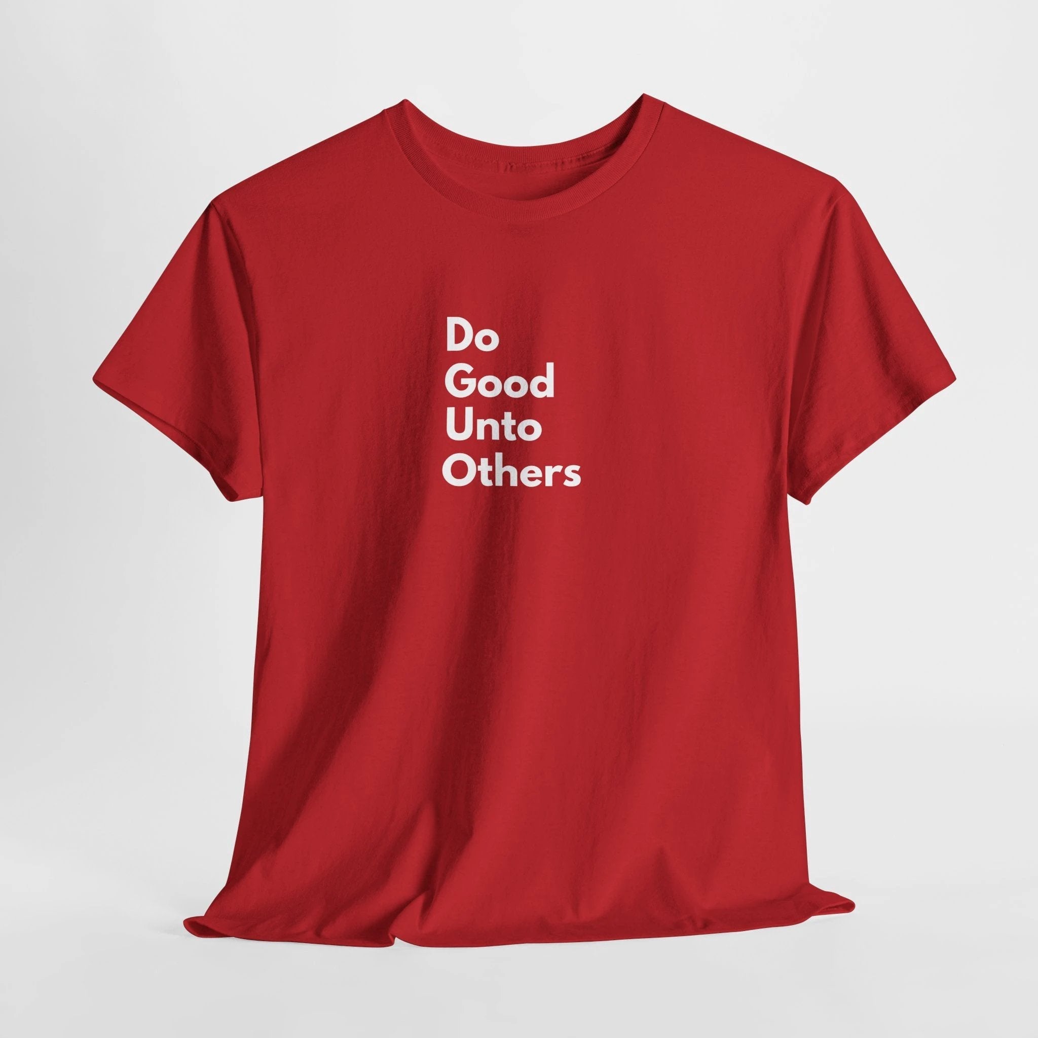 Do Good Unto Others (Golden rule) T-Shirt, Inspirational biblical Quote Tee, Minimalist Typography