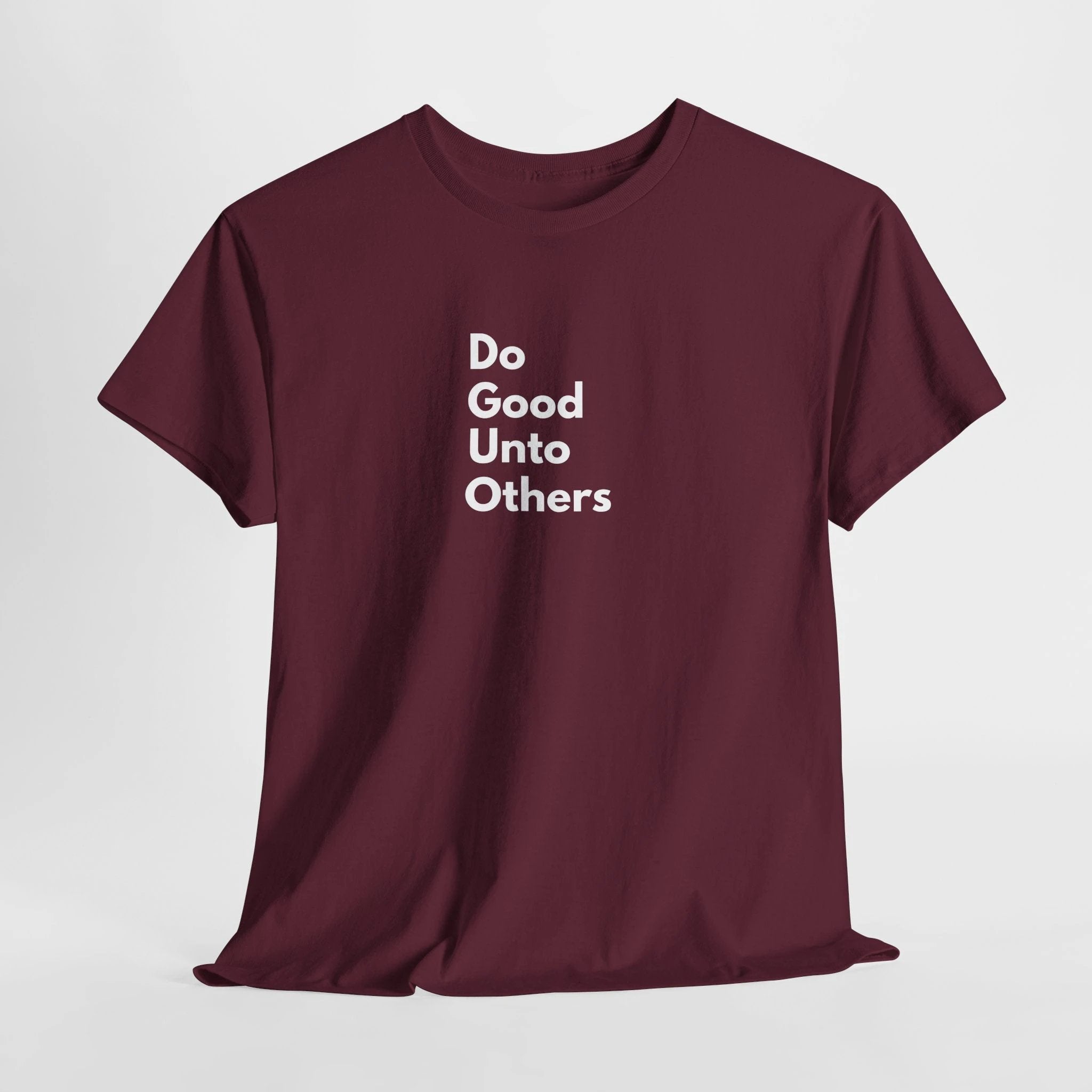 Do Good Unto Others (Golden rule) T-Shirt, Inspirational biblical Quote Tee, Minimalist Typography