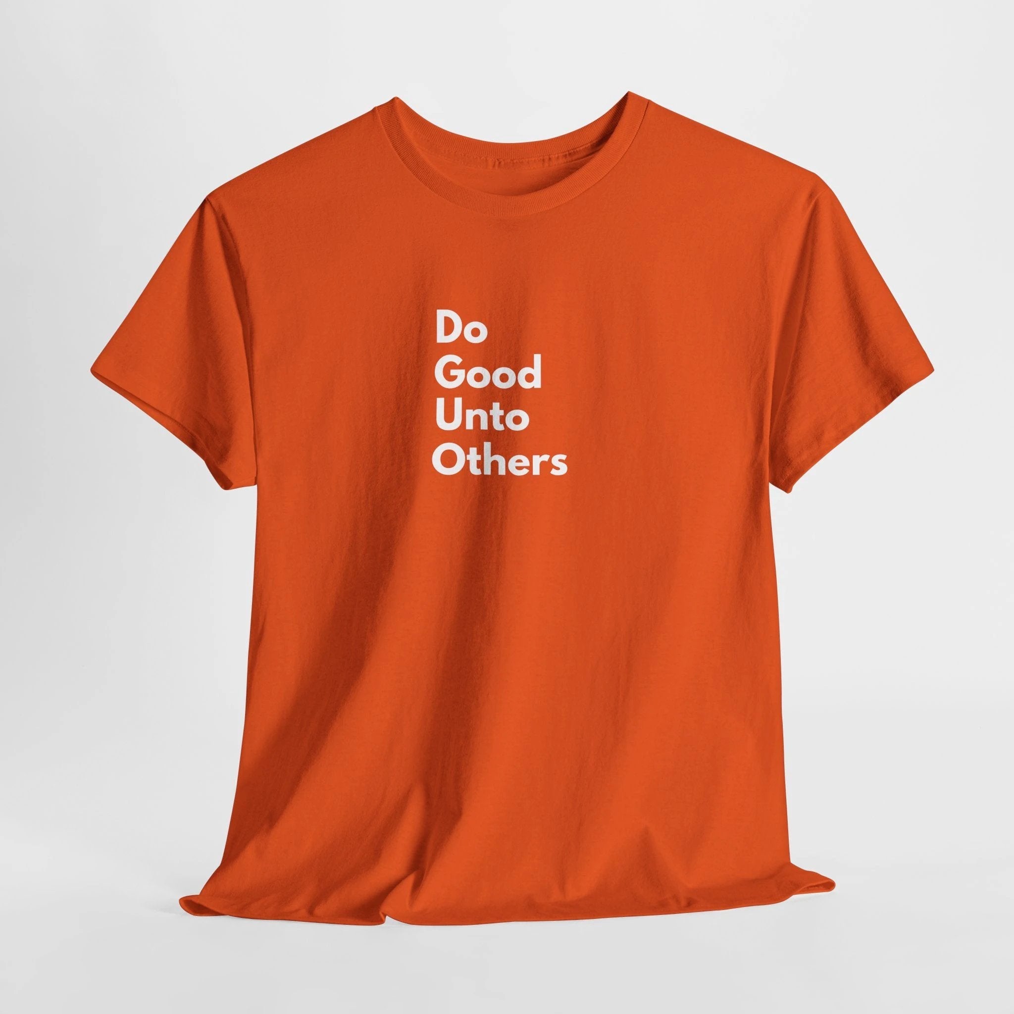 Do Good Unto Others (Golden rule) T-Shirt, Inspirational biblical Quote Tee, Minimalist Typography