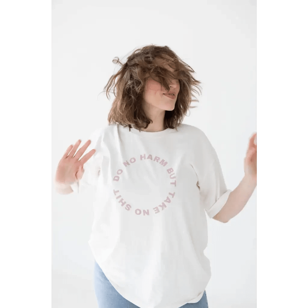 Do No Harm Womens Graphic T-Shirt by Polished Prints
