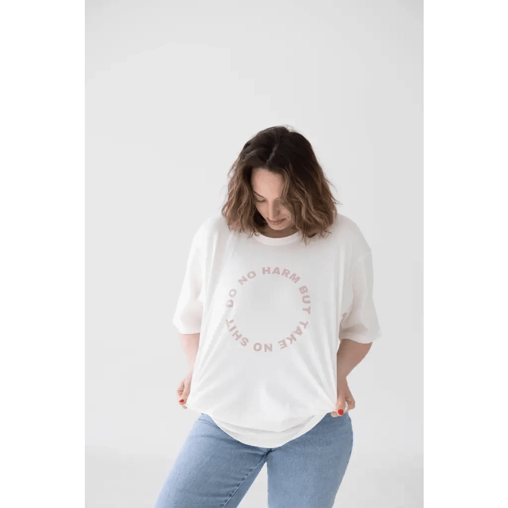 Do No Harm Womens Graphic T-Shirt by Polished Prints