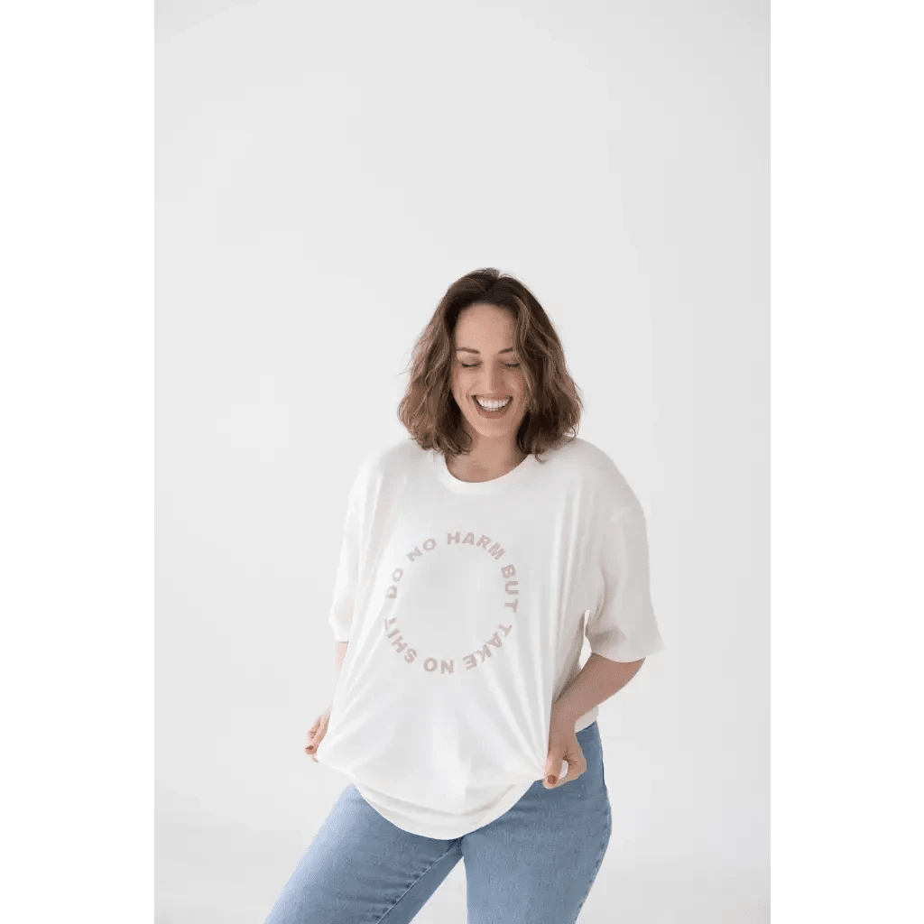 Do No Harm Womens Graphic T-Shirt by Polished Prints