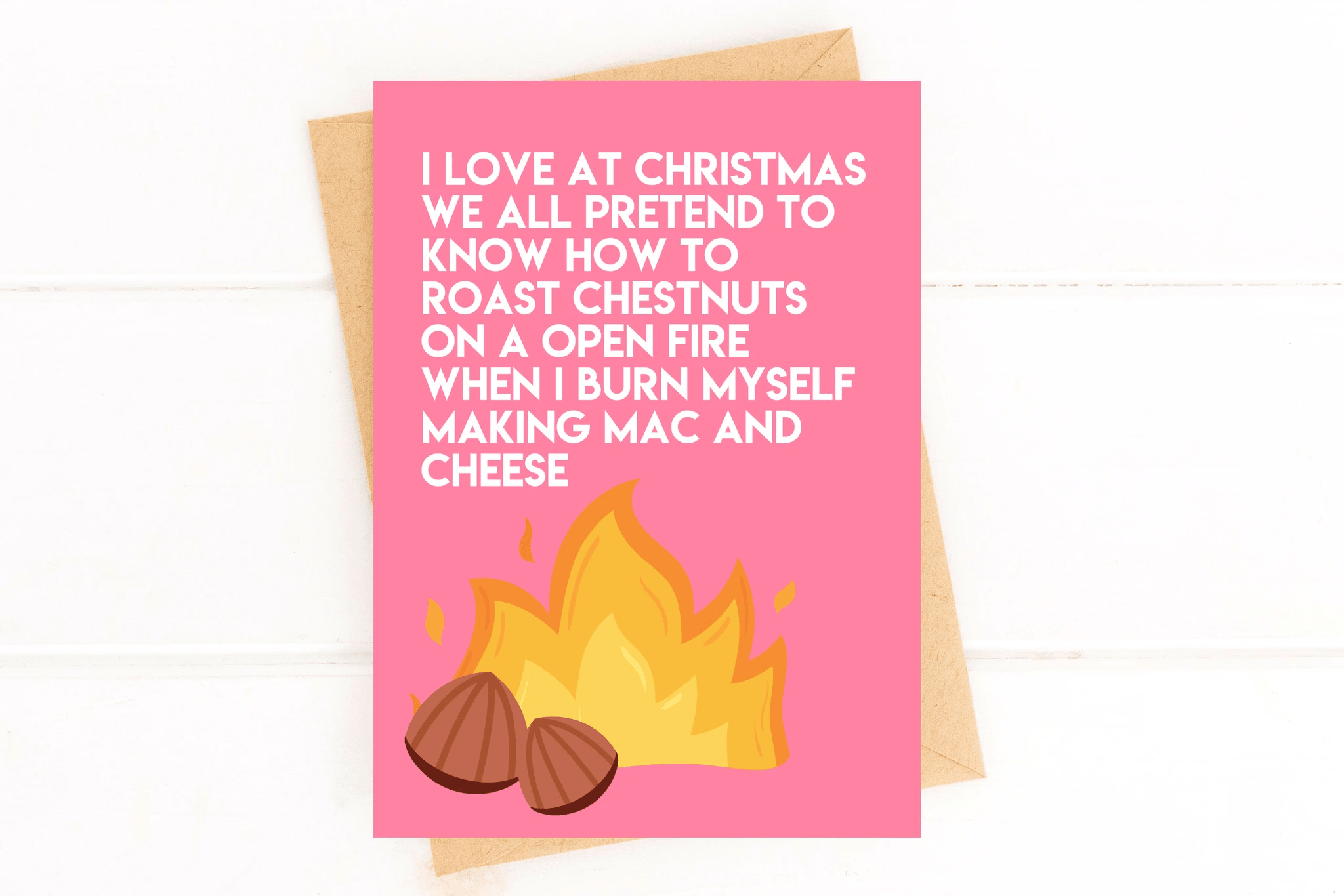 Do We Know How to Roast Chestnuts Funny Christmas Card by Five Dot Post