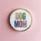 Dog Mom Brass Lapel Pin with Gold Plating by The Bullish Store