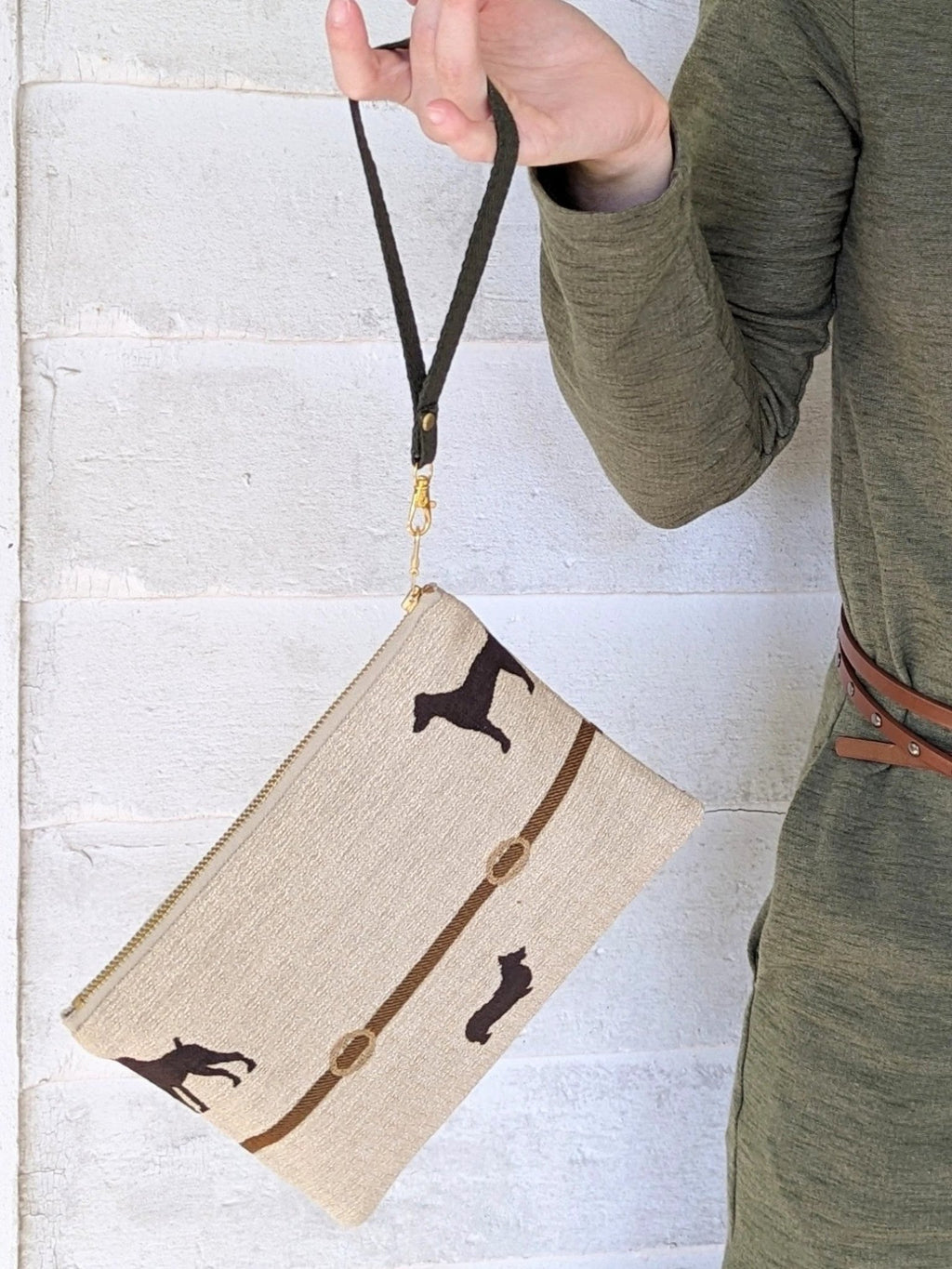 Dog Walk Wristlet Purse by Ash & Rose