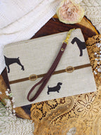 Dog Walk Wristlet Purse by Ash & Rose