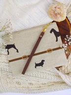 Dog Walk Wristlet Purse by Ash & Rose