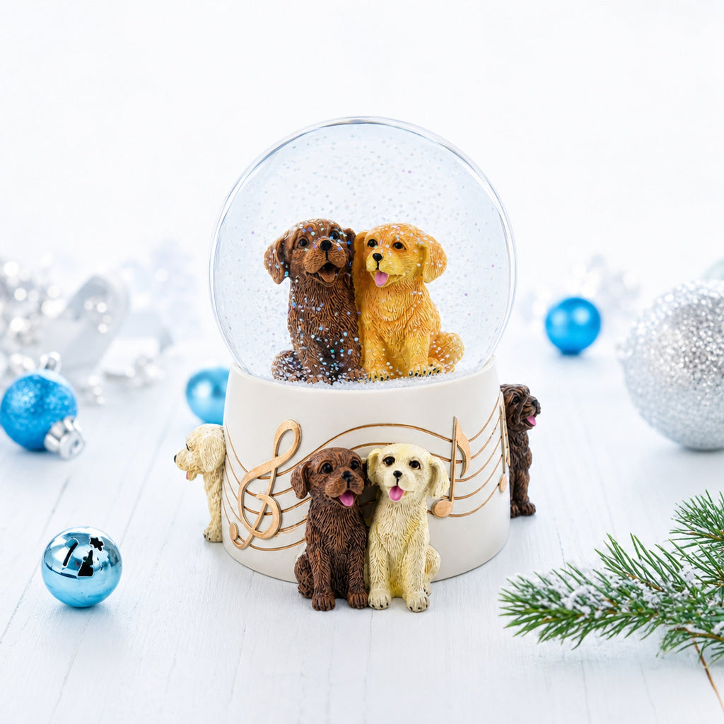 Dogs Party Musical Water Snow Globe Snow Globes > Animals La Vie Bien Dogs Party Musical Water Snow Globe