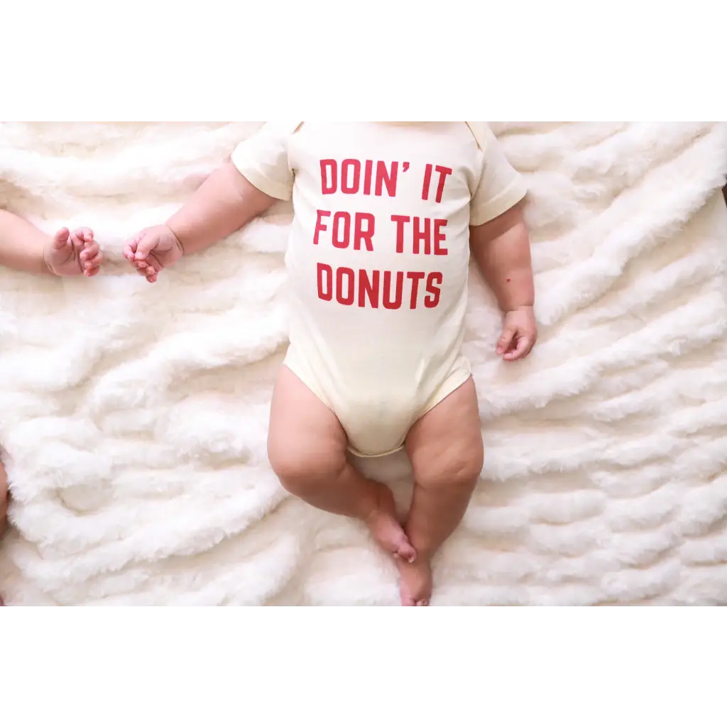 Doin it for the Donuts Organic Cotton Baby Onesie