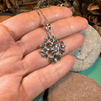 Dolina Amethyst Scottish Thistle Necklace in Sterling Silver Pendant La Vie Bien Dolina Amethyst Scottish Thistle Necklace in Sterling Silver