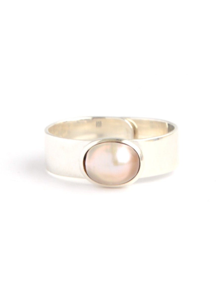 Dolores Freshwater Pearl Sterling Ring by Fair Anita