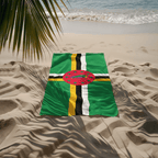 Dominica Flag Beach Towel Beach Towel (Generic Brand) La Vie Bien Dominica Flag Beach Towel