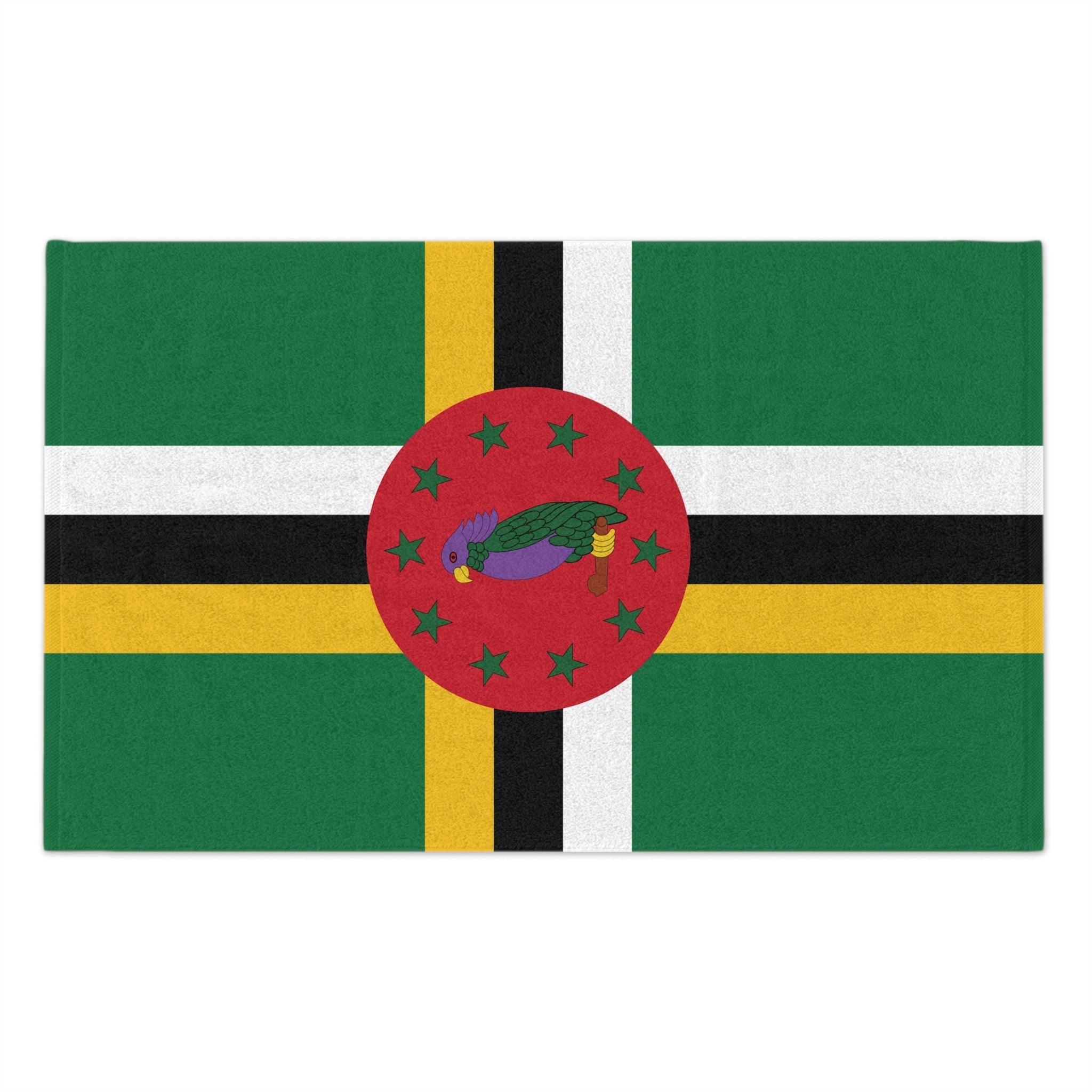 Dominica Flag Rally Towel Rally Towel La Vie Bien Dominica Flag Rally Towel