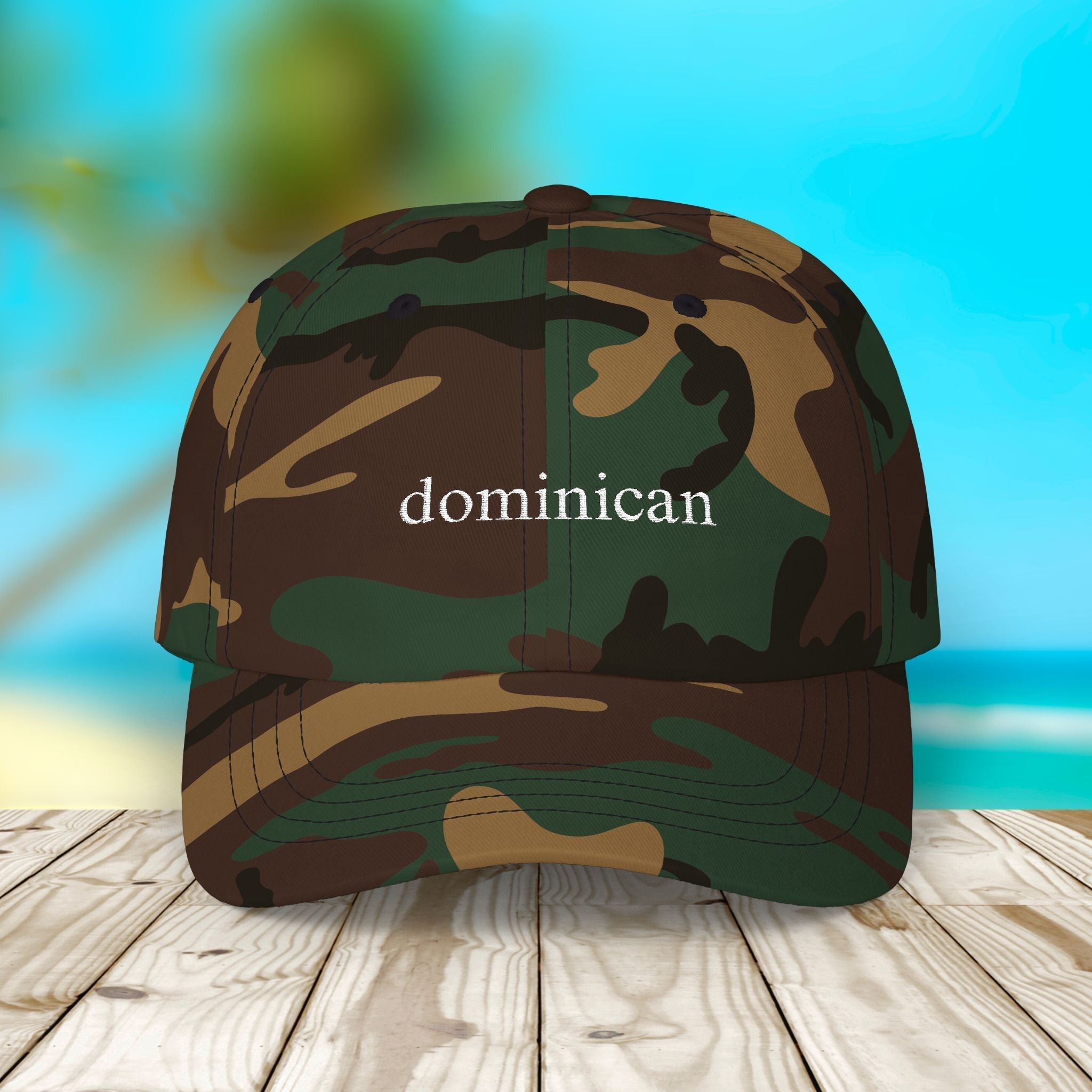 Dominican Embroidered Dad Hat Classic Dad Cap La Vie Bien Dominican Embroidered Dad Hat