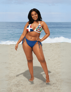 Dominican Republic Flag All Over Print Recycled String Bikini All - Over Print Recycled String Bikini La Vie Bien Dominican Republic Flag All Over Print Recycled String Bikini