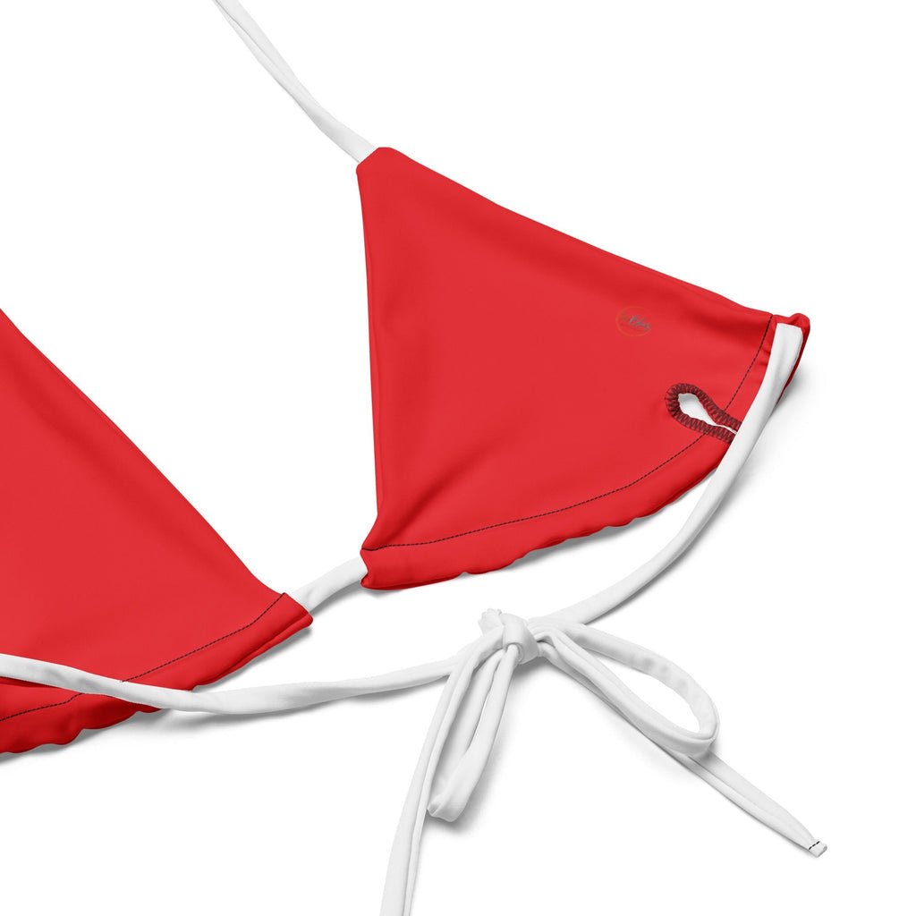 Dominican Republic Flag All Over Print Recycled String Bikini All - Over Print Recycled String Bikini La Vie Bien Dominican Republic Flag All Over Print Recycled String Bikini