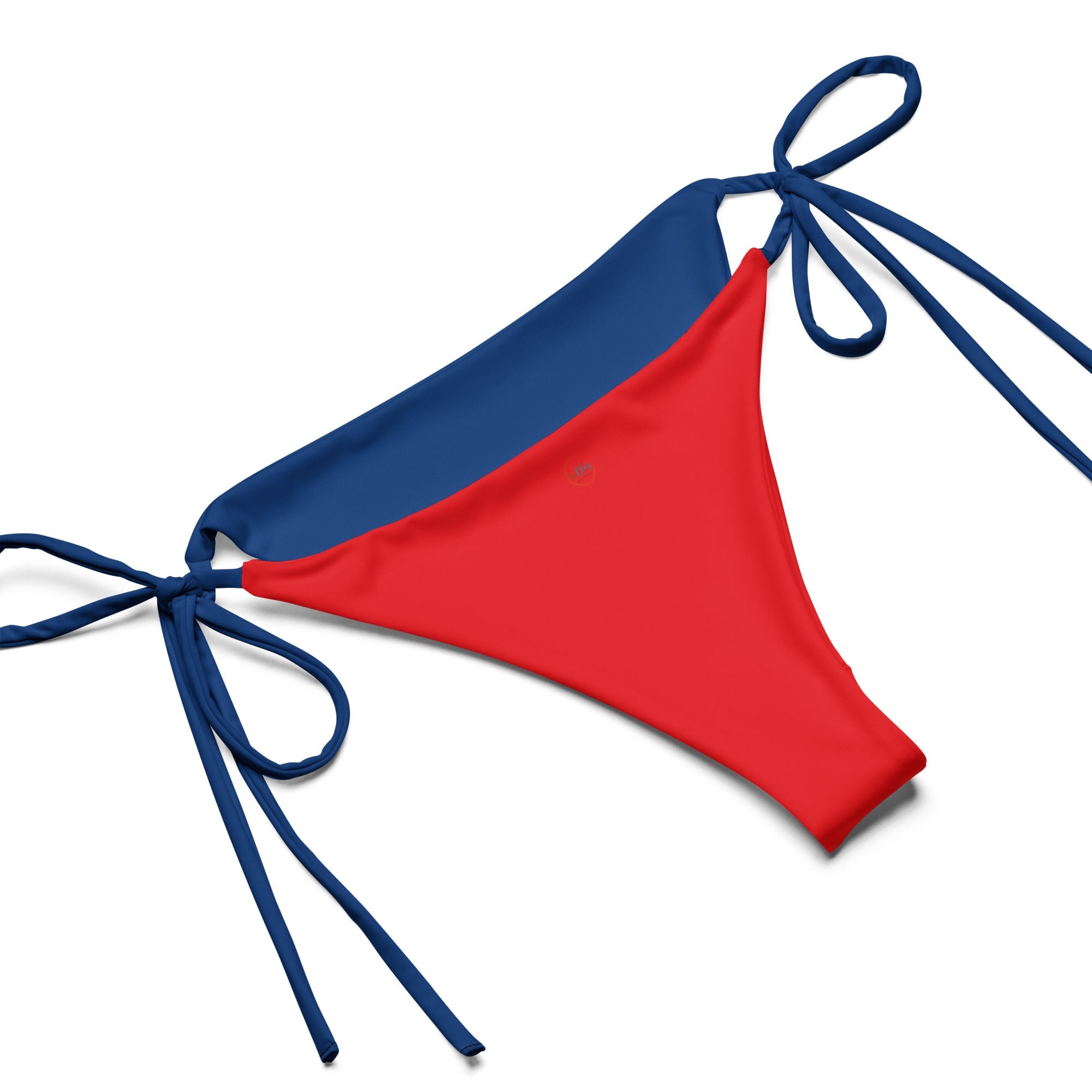 Dominican Republic Flag All Over Print Recycled String Bikini All - Over Print Recycled String Bikini La Vie Bien Dominican Republic Flag All Over Print Recycled String Bikini