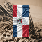 Dominican Republic Flag Beach Towel Beach Towel (Generic Brand) La Vie Bien Dominican Republic Flag Beach Towel