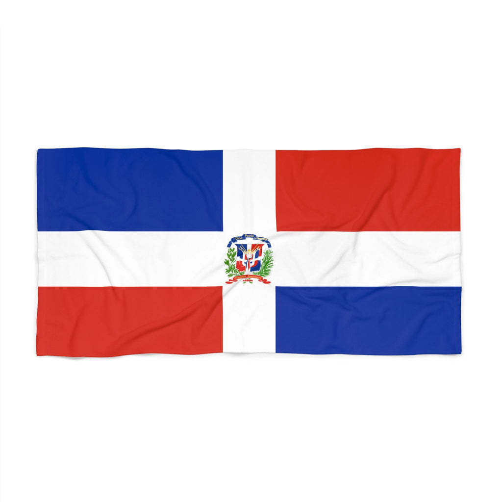 Dominican Republic Flag Beach Towel | Quality Long Lasting - 2 Sizes | Dominican Pride, Gift for Dominicans Home Decor La Vie Bien Dominican Republic Flag Beach Towel | Quality Long Lasting - 2 Sizes | Dominican Pride, Gift for Dominicans