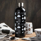 Domino Stainless Steel Water Bottle | Double Walled Reusable Drinkware | 17oz | Gift for Her by The Bullish Store