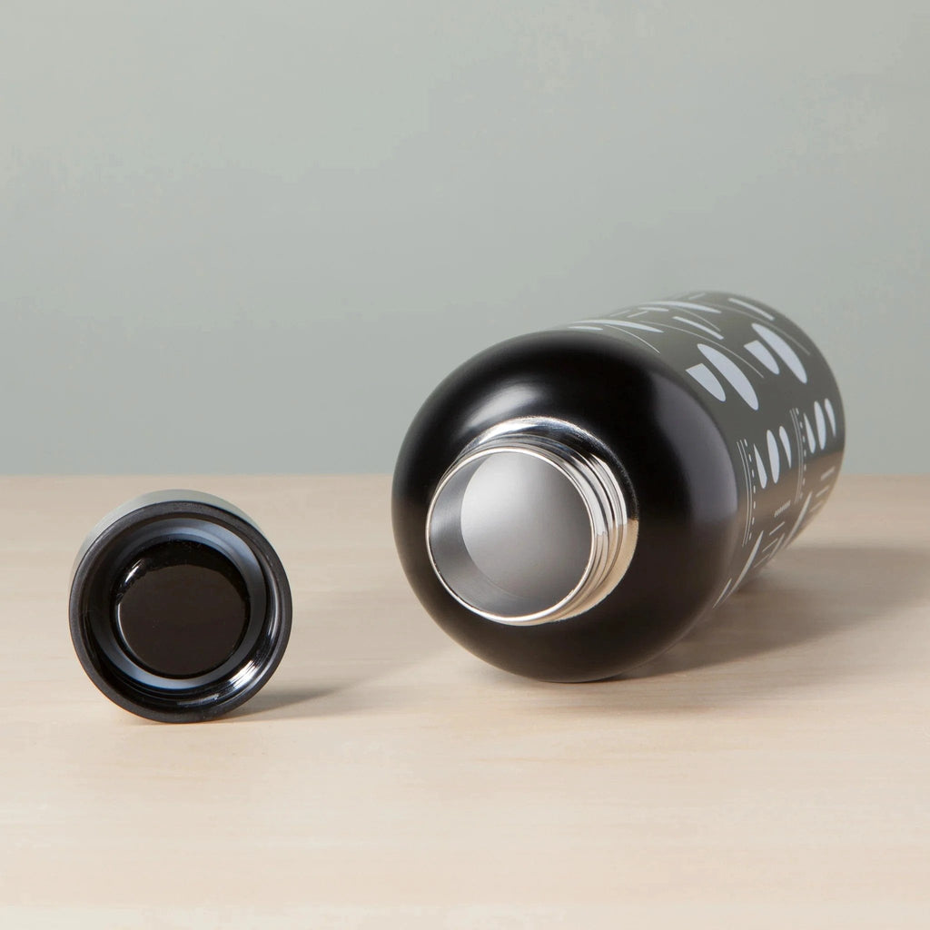 Domino Stainless Steel Water Bottle | Double Walled Reusable Drinkware | 17oz | Gift for Her by The Bullish Store