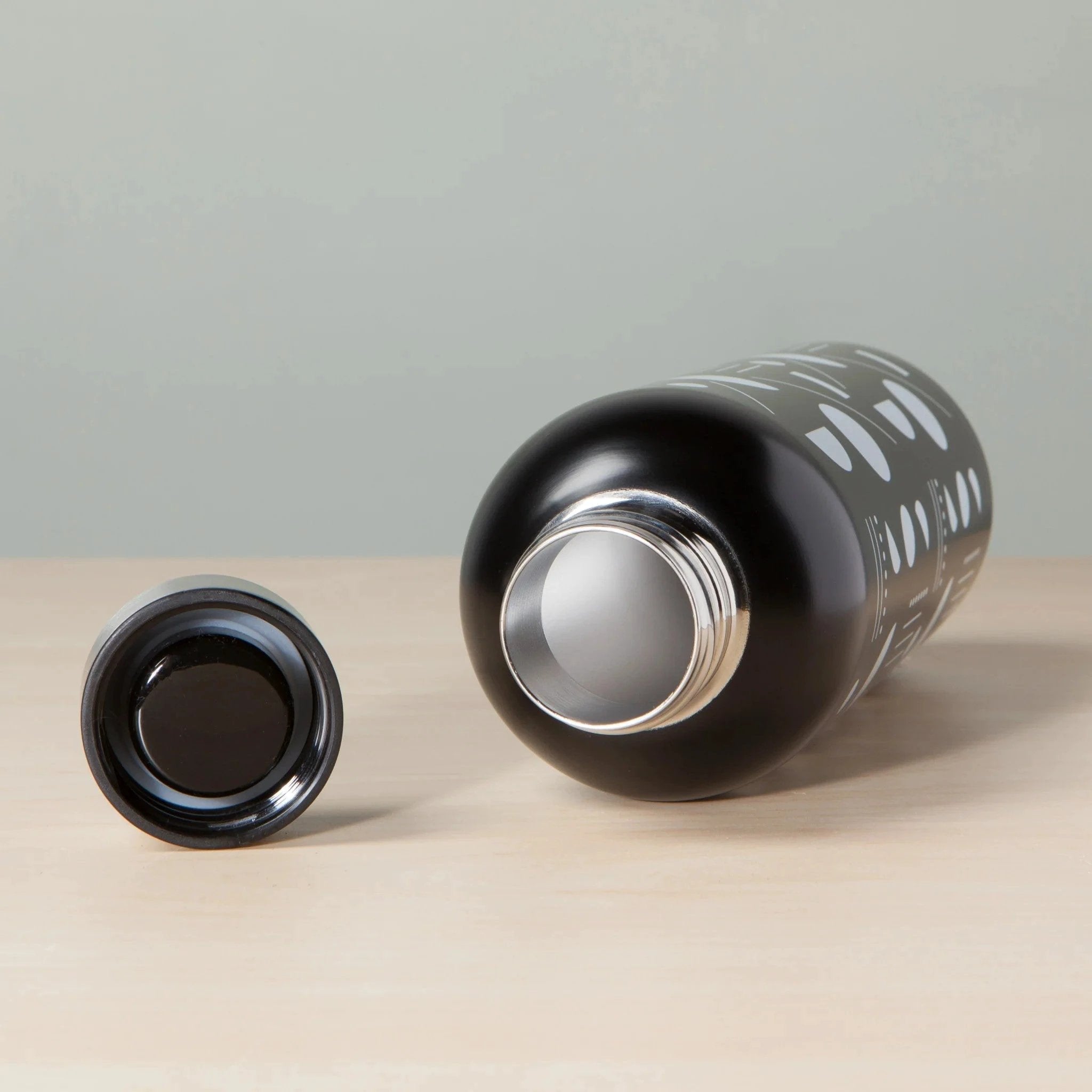 Domino Stainless Steel Water Bottle | Double Walled Reusable Drinkware | 17oz | Gift for Her by The Bullish Store