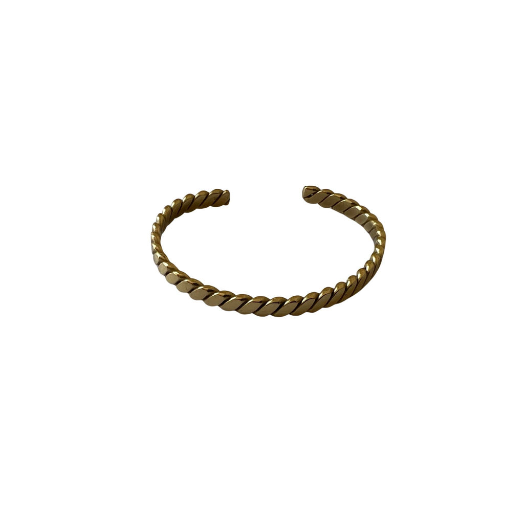 Dona Wide Open Cuff Twist Bracelet Bracelets La Vie Bien Dona Wide Open Cuff Twist Bracelet