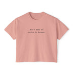 Don't make me switch to German Boxy Tee, Minimalist text tee T-Shirt La Vie Bien Don't make me switch to German Boxy Tee, Minimalist text tee