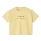 Don't make me switch to German Boxy Tee, Minimalist text tee T-Shirt La Vie Bien Don't make me switch to German Boxy Tee, Minimalist text tee