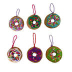 Donut Felt Embroidered Handmade Ornament - Mexico Decor La Vie Bien Donut Felt Embroidered Handmade Ornament - Mexico