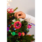 Donut Felt Embroidered Handmade Ornament - Mexico Decor La Vie Bien Donut Felt Embroidered Handmade Ornament - Mexico