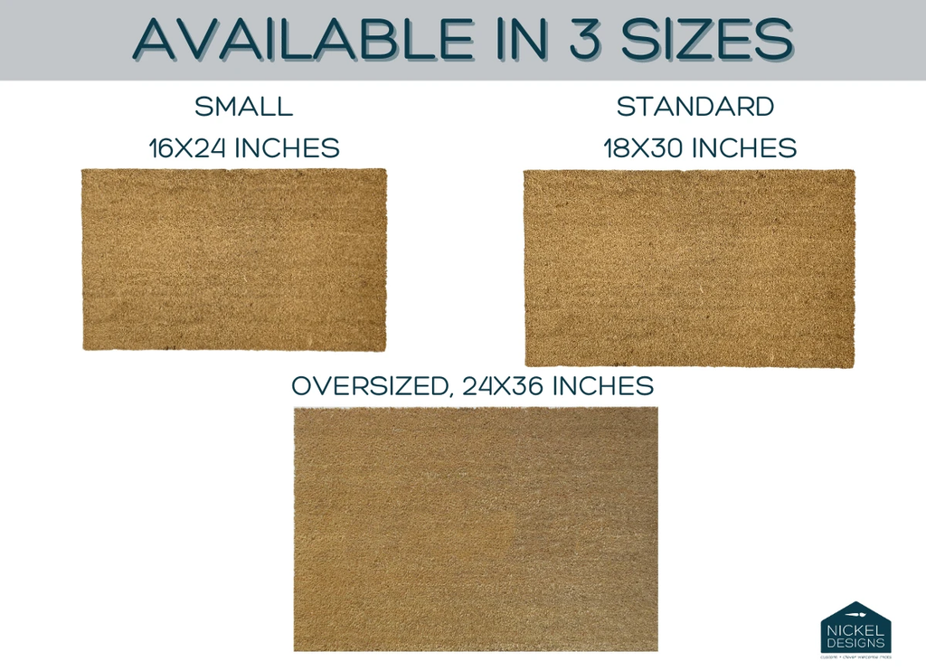 Christmas Trees Doormat by Nickel Designs Custom Doormats