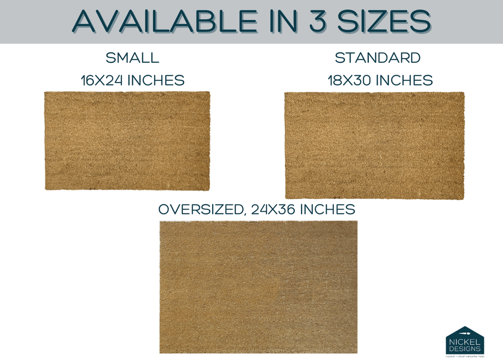 Gingerbread House Trio Christmas Doormat by Nickel Designs Custom Doormats