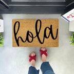 hola Coir Doormat by Nickel Designs Custom Doormats
