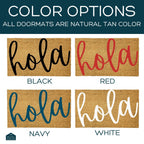 hola Coir Doormat by Nickel Designs Custom Doormats