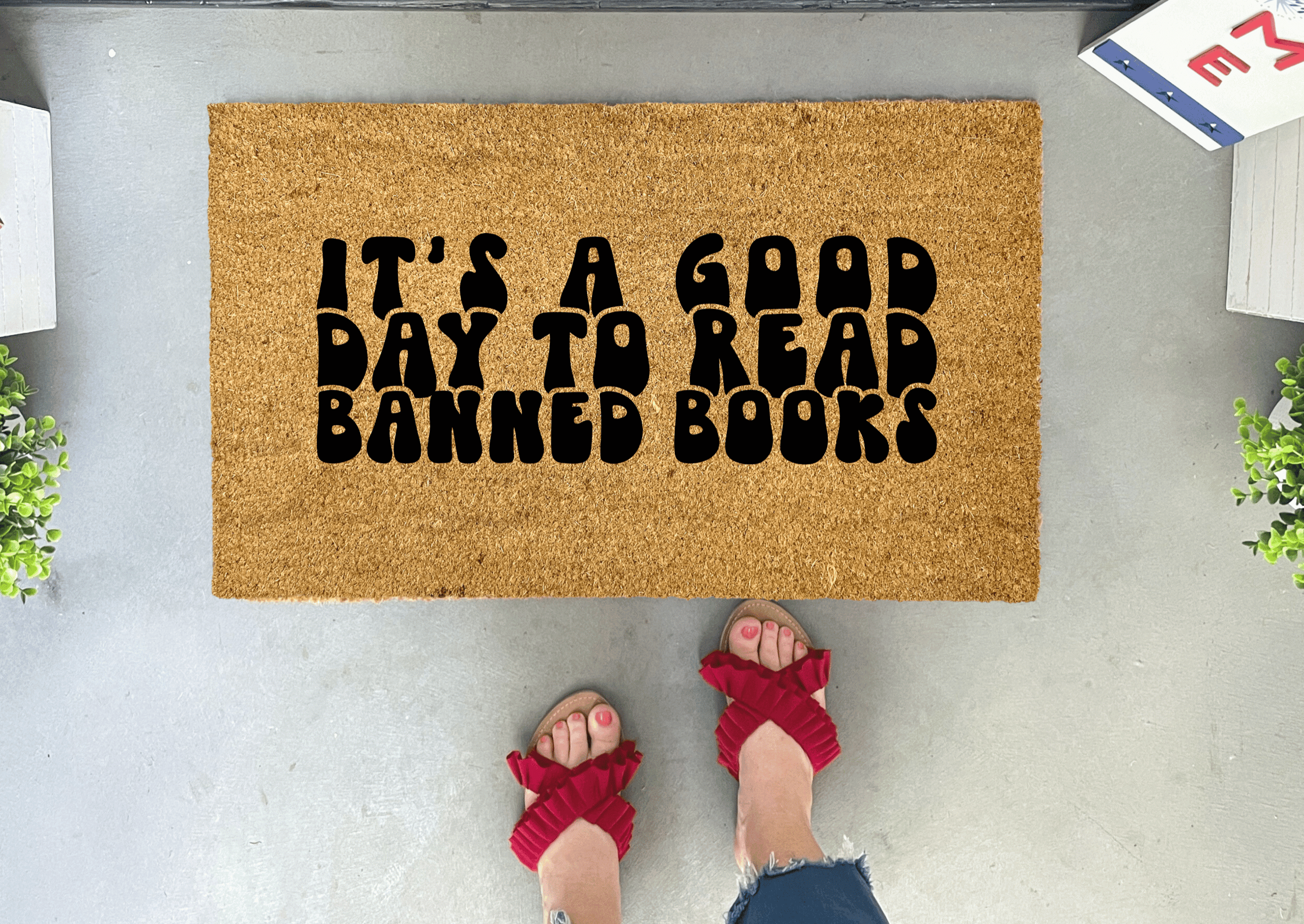 Read Banned Books Doormat