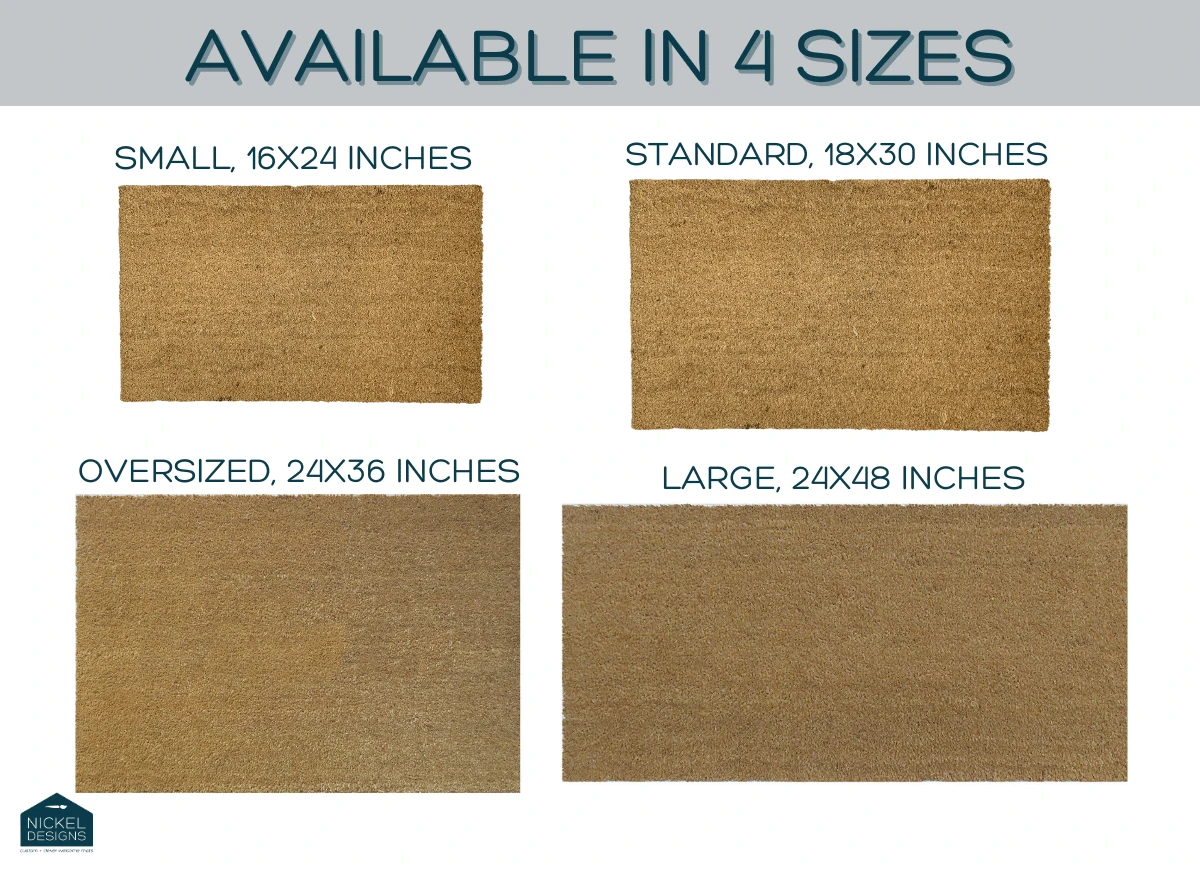 Sand Dollar Beach Doormat by Nickel Designs Custom Doormats