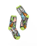 Dopamine Dogs Black Sheer Crew Sock by Sock Candy