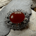Dorcia Celtic Knot Brooch in Sterling Silver Brooch La Vie Bien Dorcia Celtic Knot Brooch in Sterling Silver