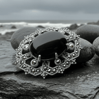 Dorcia Celtic Knot Brooch in Sterling Silver Brooch La Vie Bien Dorcia Celtic Knot Brooch in Sterling Silver