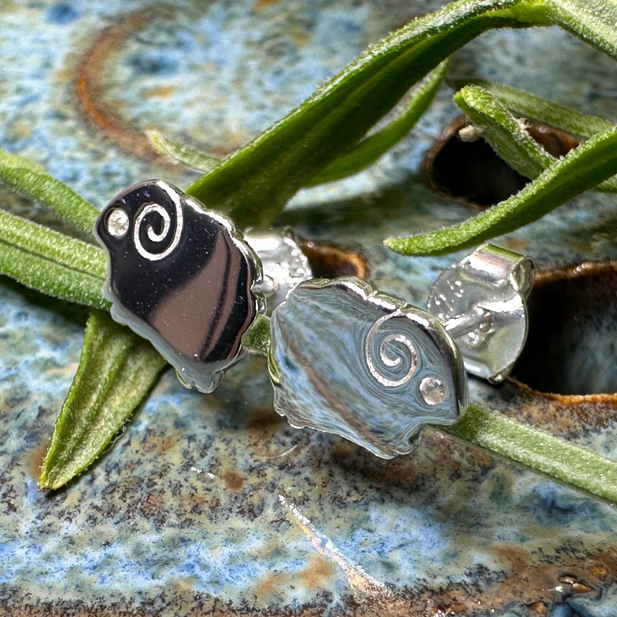 Dorset Sheep Post Earrings in Sterling Silver Post Earrings La Vie Bien Dorset Sheep Post Earrings in Sterling Silver
