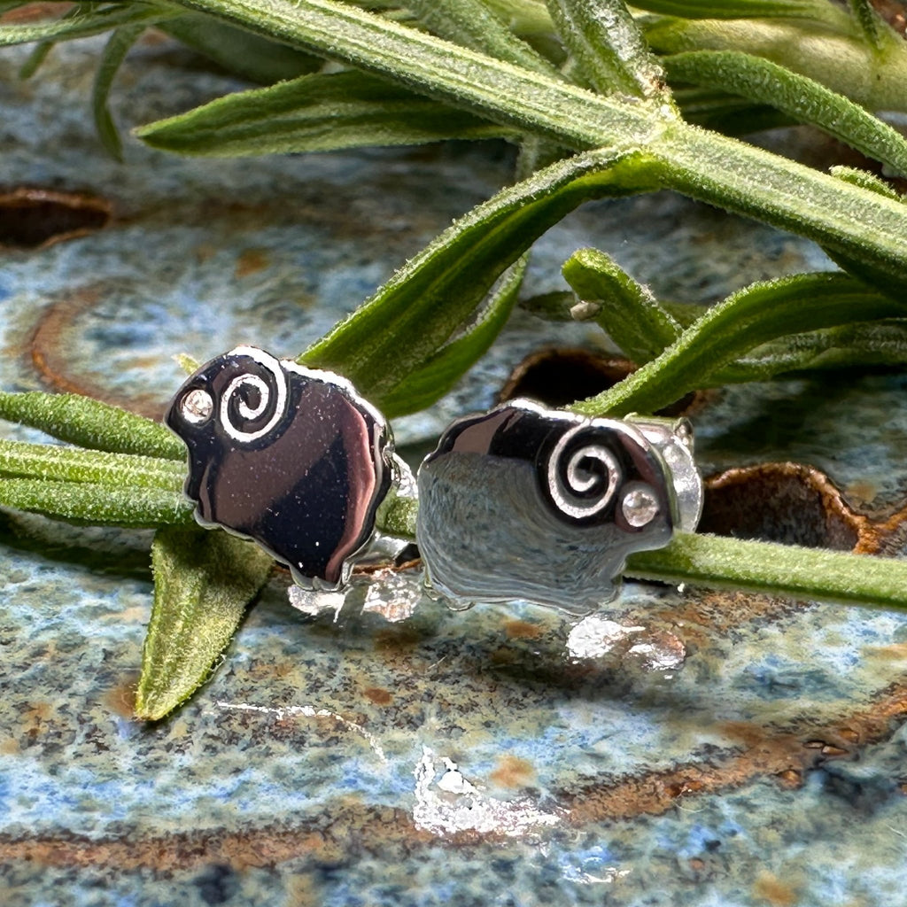 Dorset Sheep Post Earrings in Sterling Silver Post Earrings La Vie Bien Dorset Sheep Post Earrings in Sterling Silver