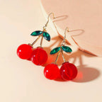 Double Cherries Rockabilly Earrings | 2.5" long by The Bullish Store