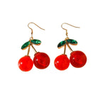 Double Cherries Rockabilly Earrings | 2.5" long by The Bullish Store
