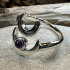 Double Crescent Moon Ring in Sterling Silver Ring La Vie Bien Double Crescent Moon Ring in Sterling Silver