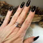 Double Crescent Moon Ring in Sterling Silver Ring La Vie Bien Double Crescent Moon Ring in Sterling Silver