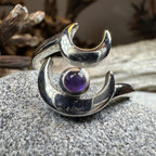 Double Crescent Moon Ring in Sterling Silver Ring La Vie Bien Double Crescent Moon Ring in Sterling Silver