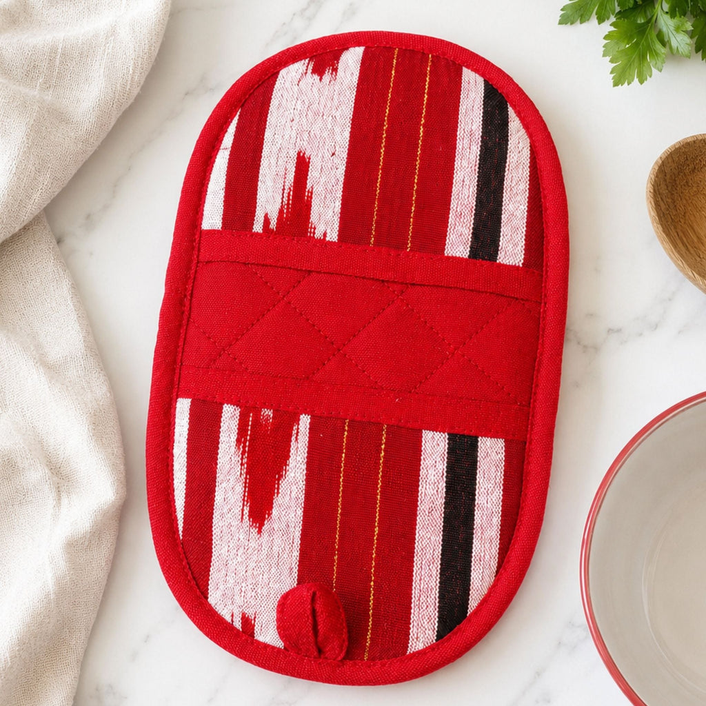 Double Ended Oval Pot Holder Kitchen-Linens La Vie Bien Double Ended Oval Pot Holder