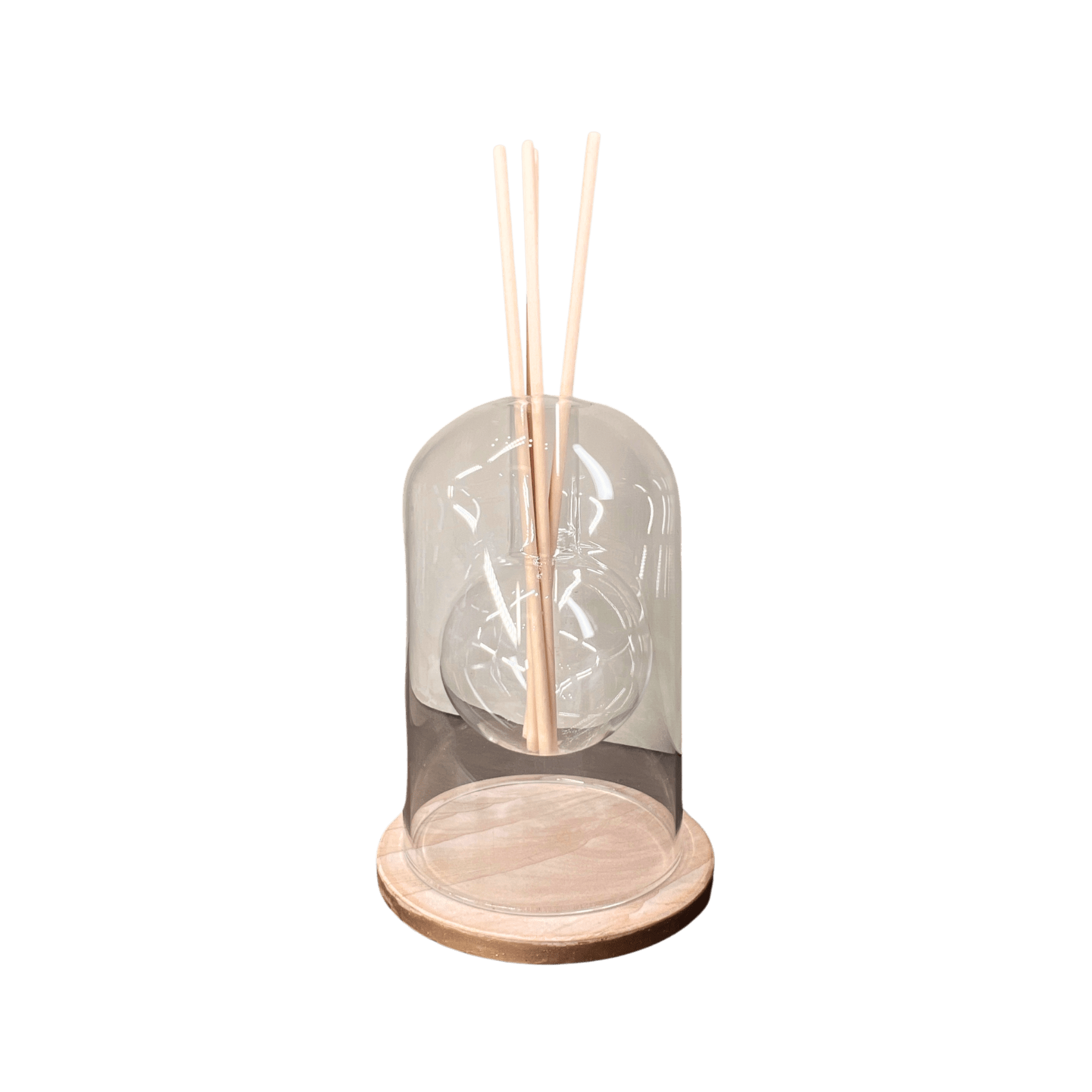 Double Glass Orb Diffuser Vase